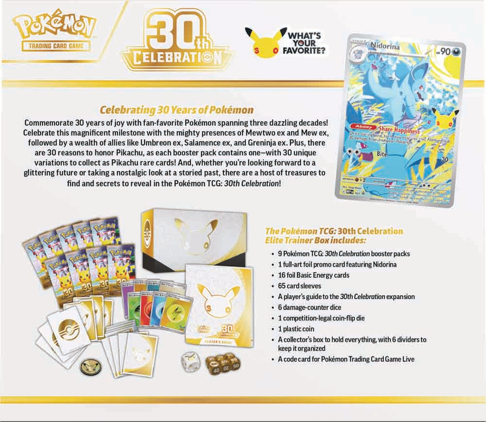 Pokémon – 30th Celebration – Elite Trainer Box