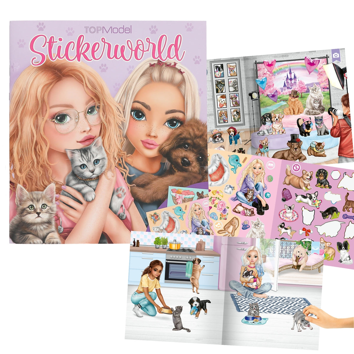 TOPModel - Stickerworld KITTY and DOGGY