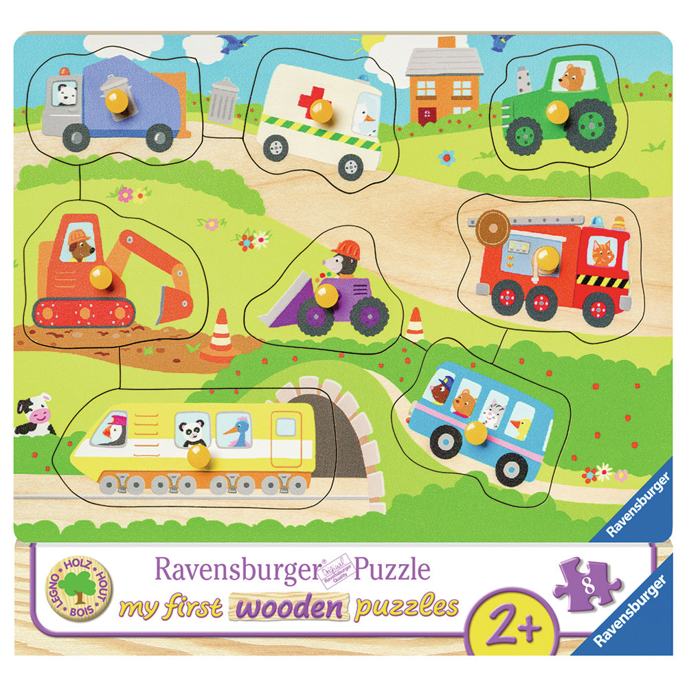 Ravensburger - Køretøjer - Puslespil 8 brikker