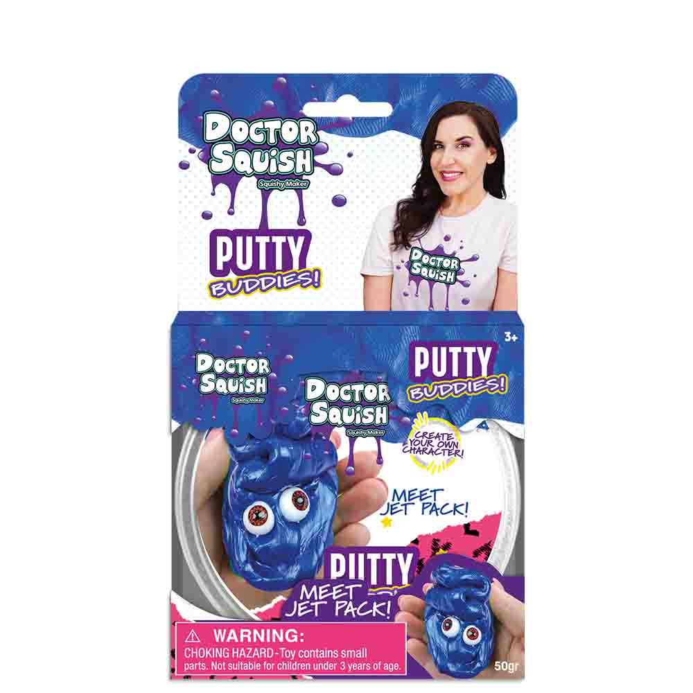 Doctor Squish - Jet Pack - Dark Blue - Putty Buddies 50g
