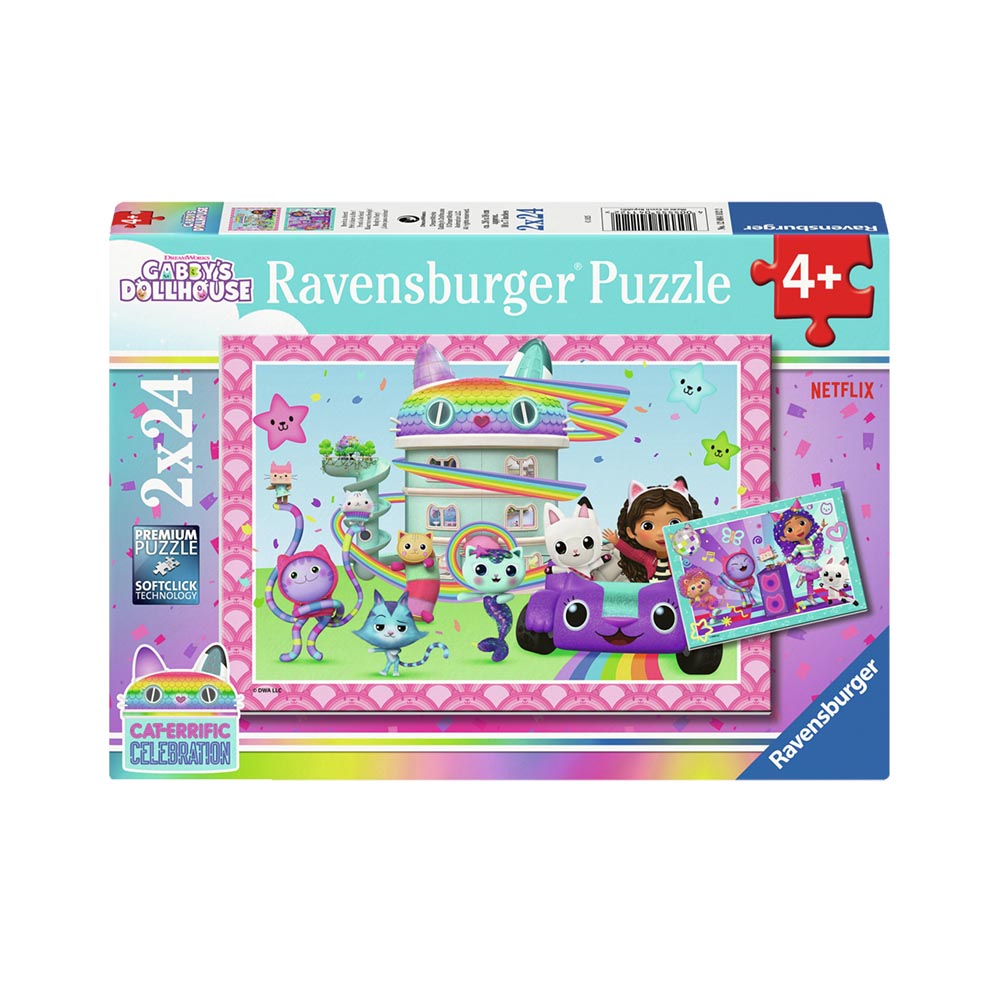 Ravensburger - Gabby's Dollhouse - Puslespil - 2x24 brikker