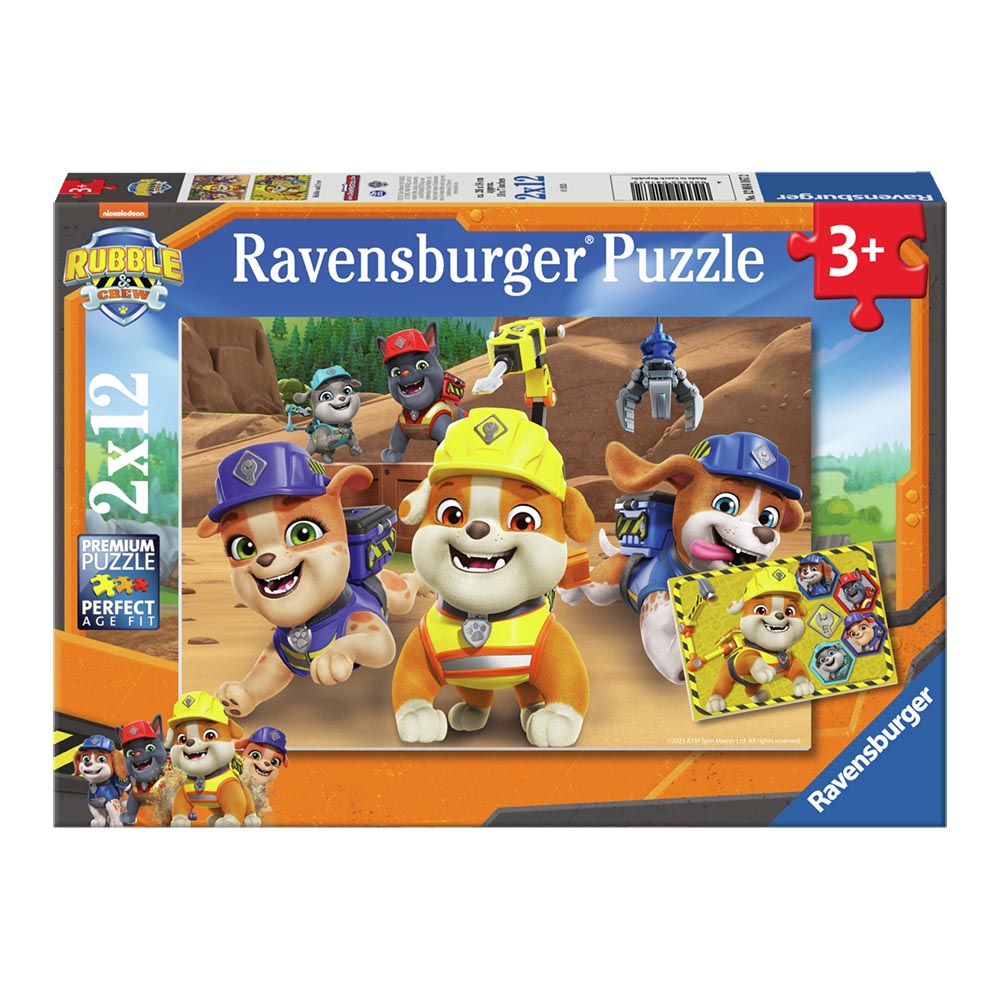 Ravensburger - Rubble & Crew Team in Action! - Puslespil 2x12 brikker
