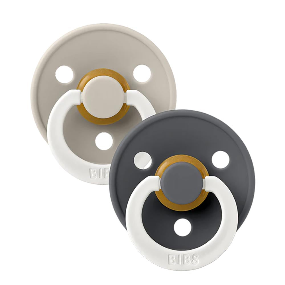 BIBS - Colour GLOW 2 PACK - Sand/Iron - STR.2