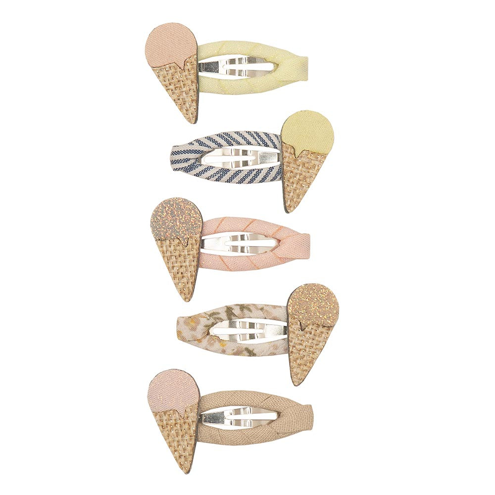Mimi & Lula - 5 hårspænder - Mini Ice Cream Amalfi