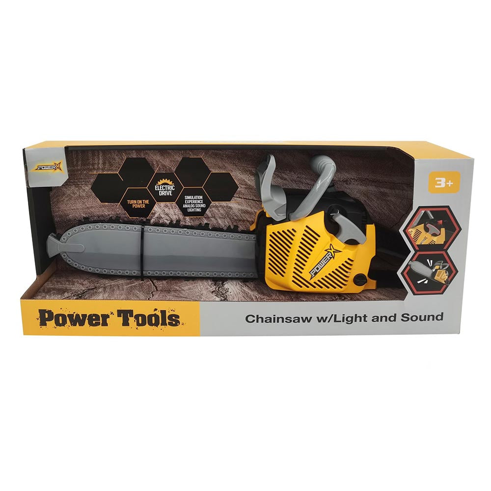 POWER X - Kædesav med lys og lyd