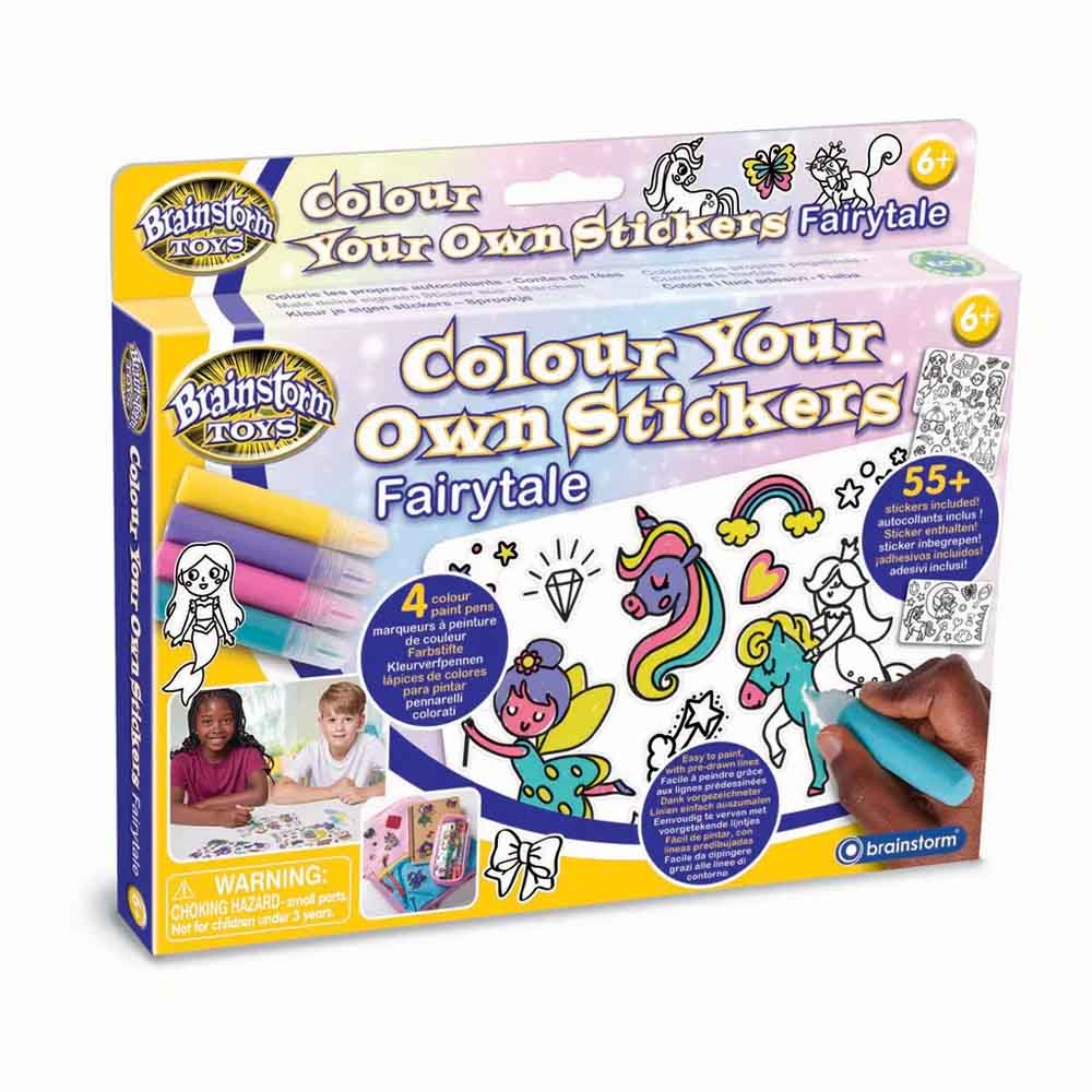 Brainstorm - Colour Your Own Stickers - Fairytale