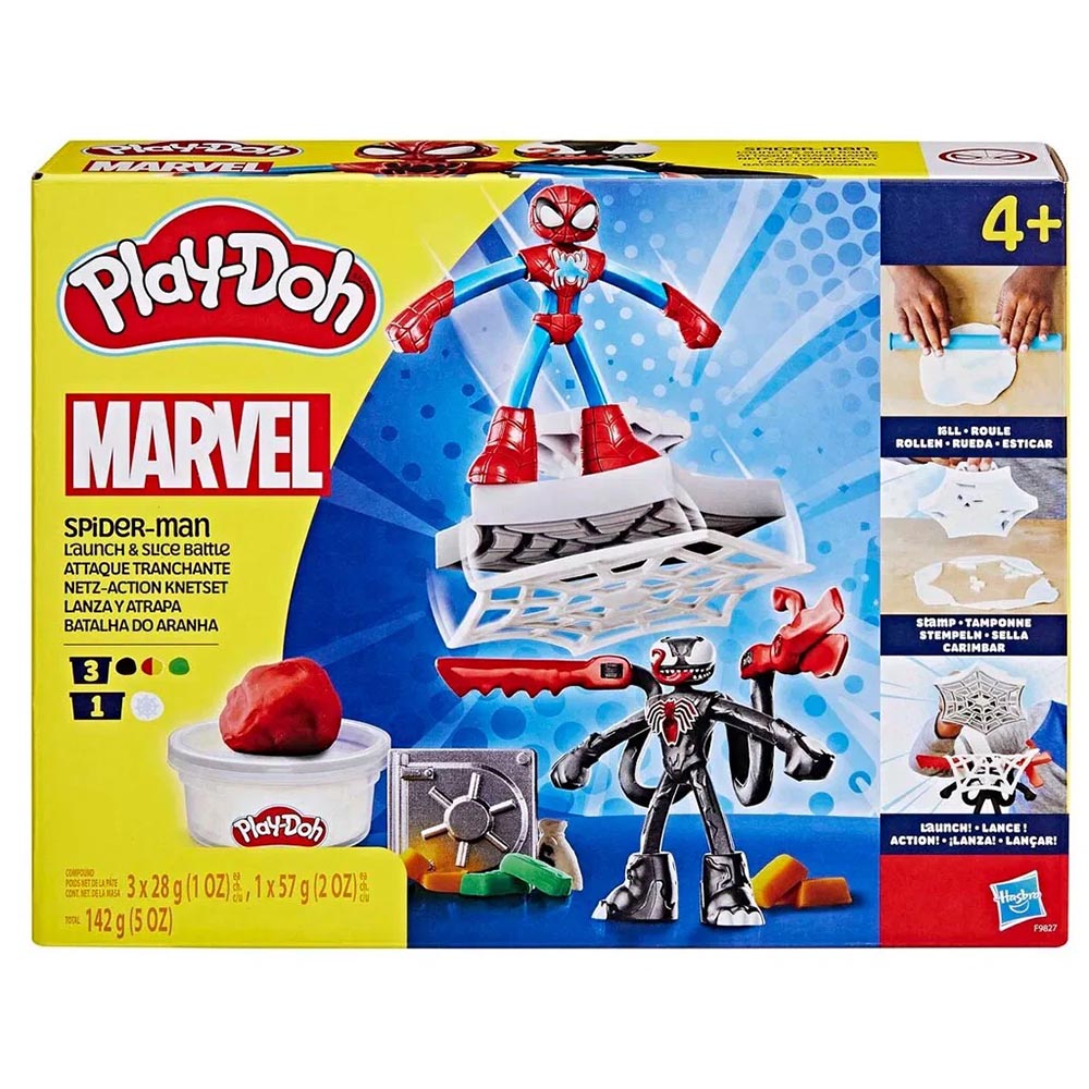 Play-Doh - Spiderman Launch And Slice Battle