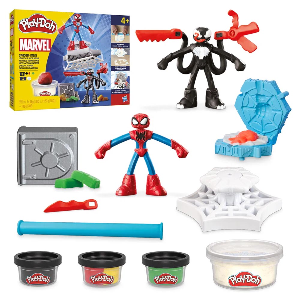 Play-Doh - Spiderman Launch And Slice Battle