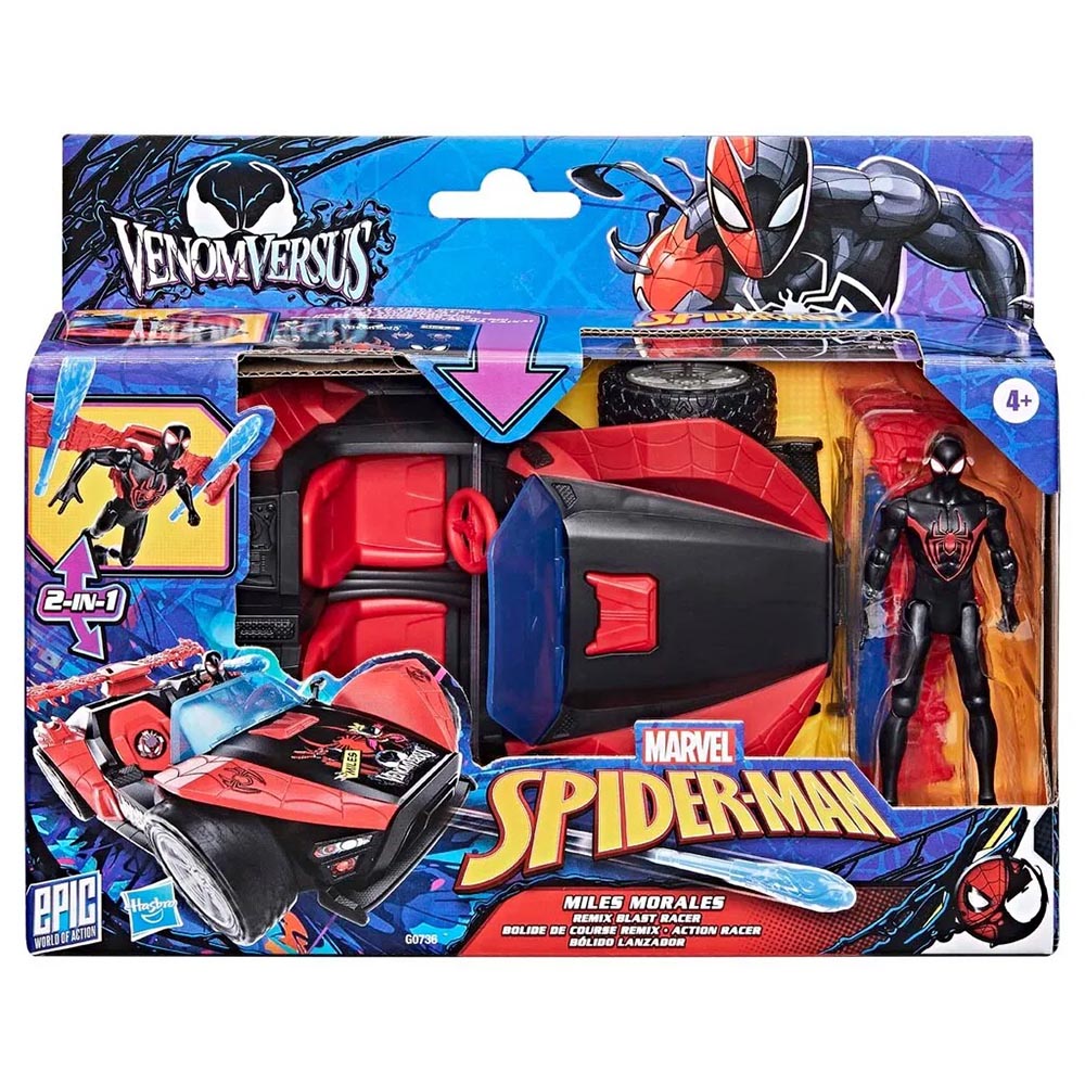 Marvel - Spider-Man Morales Speed Racer incl. 10 CM fig