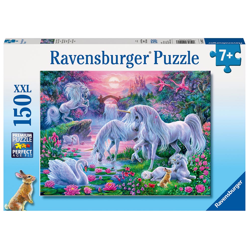 Ravensburger - Enhjørninger ved Solnedgang - Puslespil 150 brikker