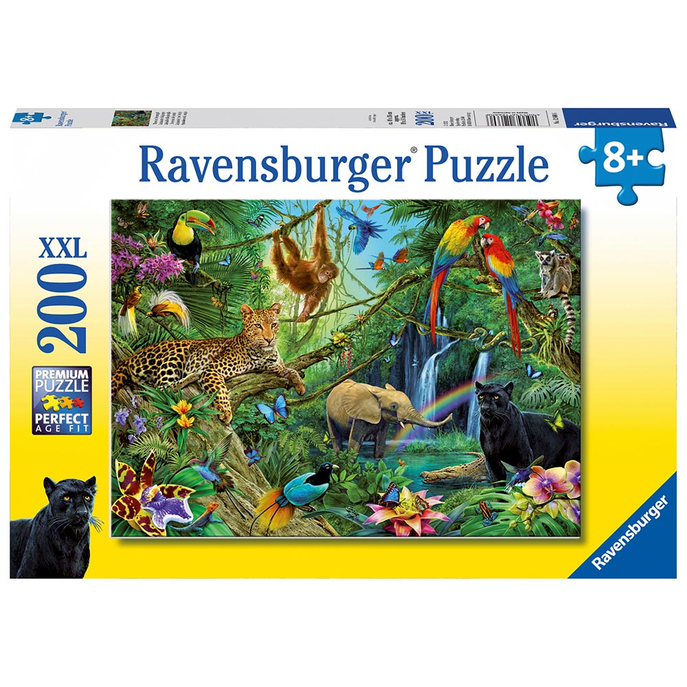 Ravensburger - Dyr i junglen - Puslespil 200 brikker