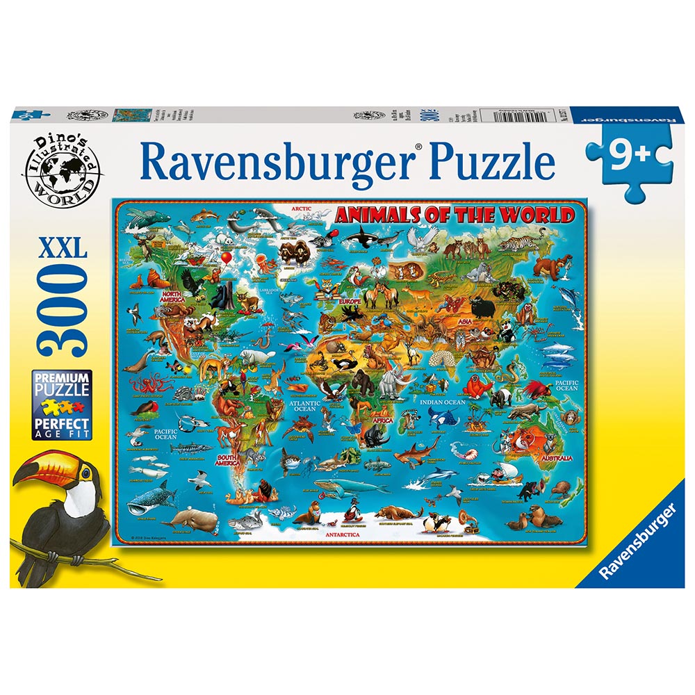 Ravensburger - En verden af dyr - Puslespil 300 brikker