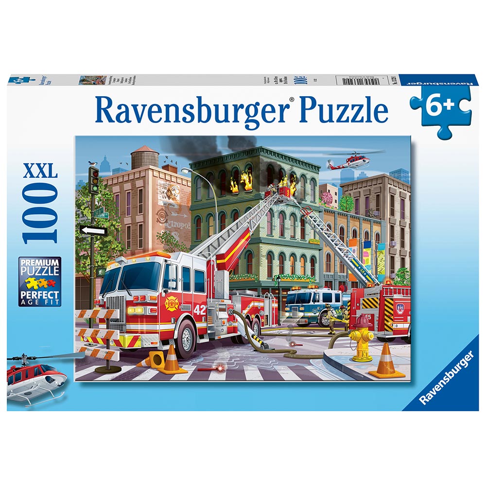 Ravensburger - Brandbilredning - Puslespil 300 brikker