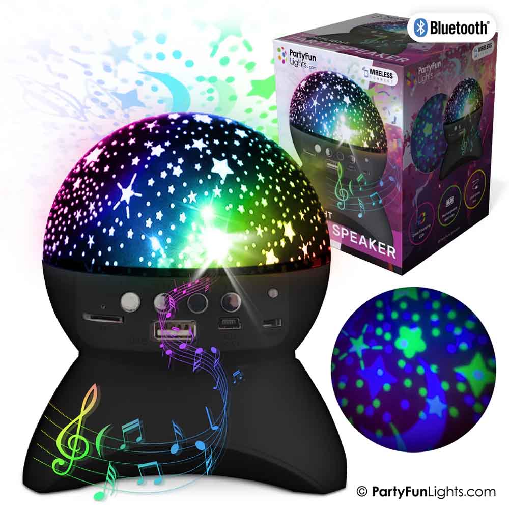 Party Funlight - Black Nightlight Party Speaker