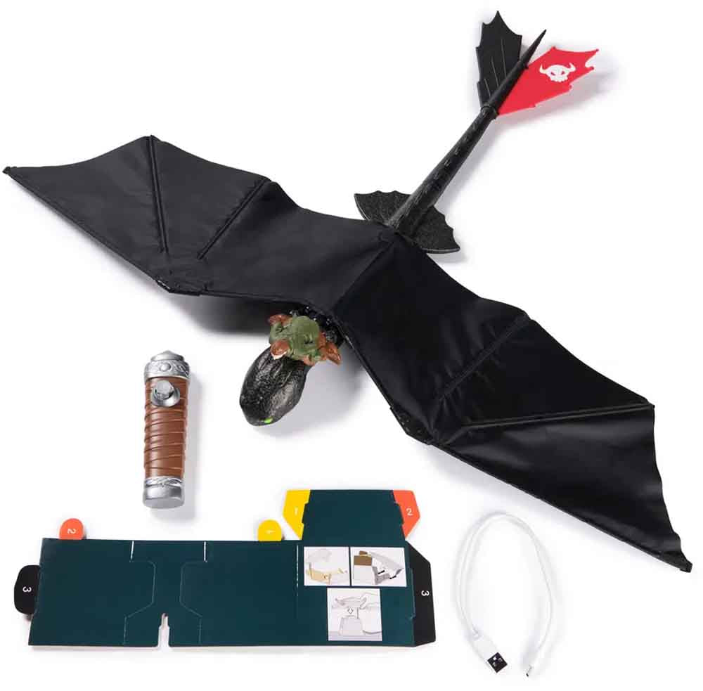 Sådan træner du din Drage - RC Real Flying Toothless - Fjernstyret Drage