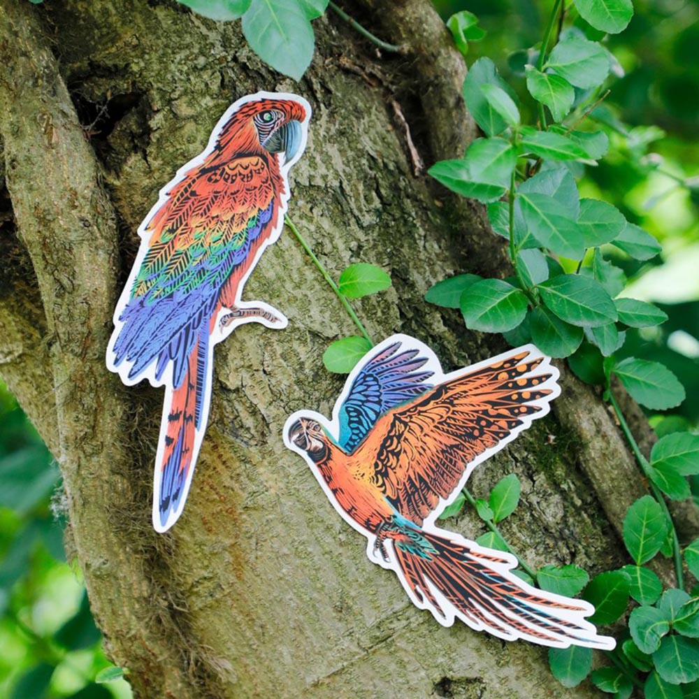 Natural Creation - Skrab klistermærker - fugle