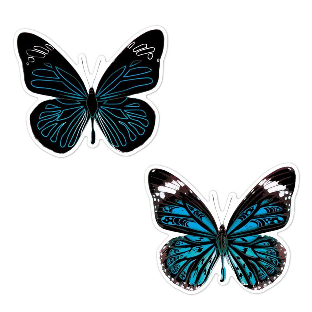 Natural Creation - Skrab klistermærker - sommerfugle