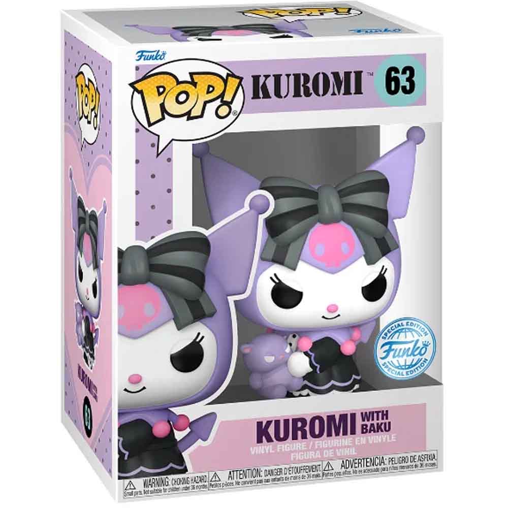 Funko POP - Sanrio - Exclusive Kuromi w.Baku
