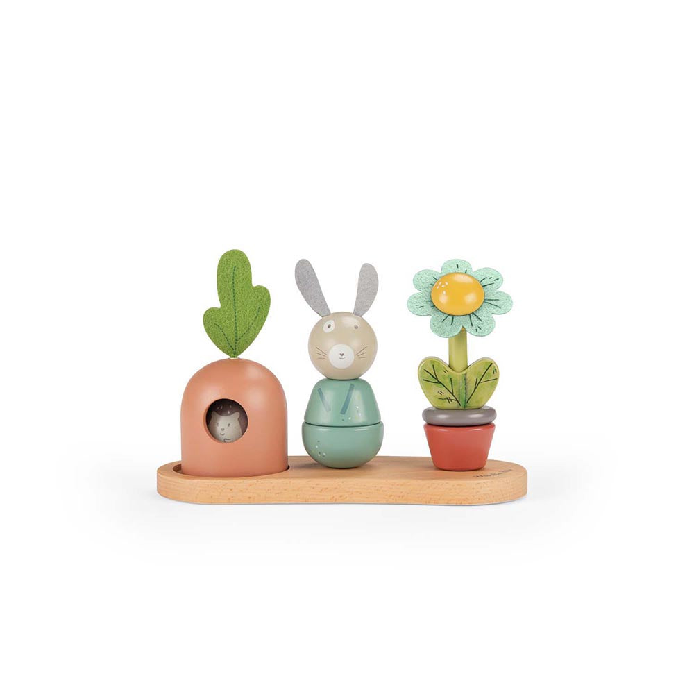 Moulin Roty - Aktivitetslegetøj - Stablehaven - Trois Petits Lapins