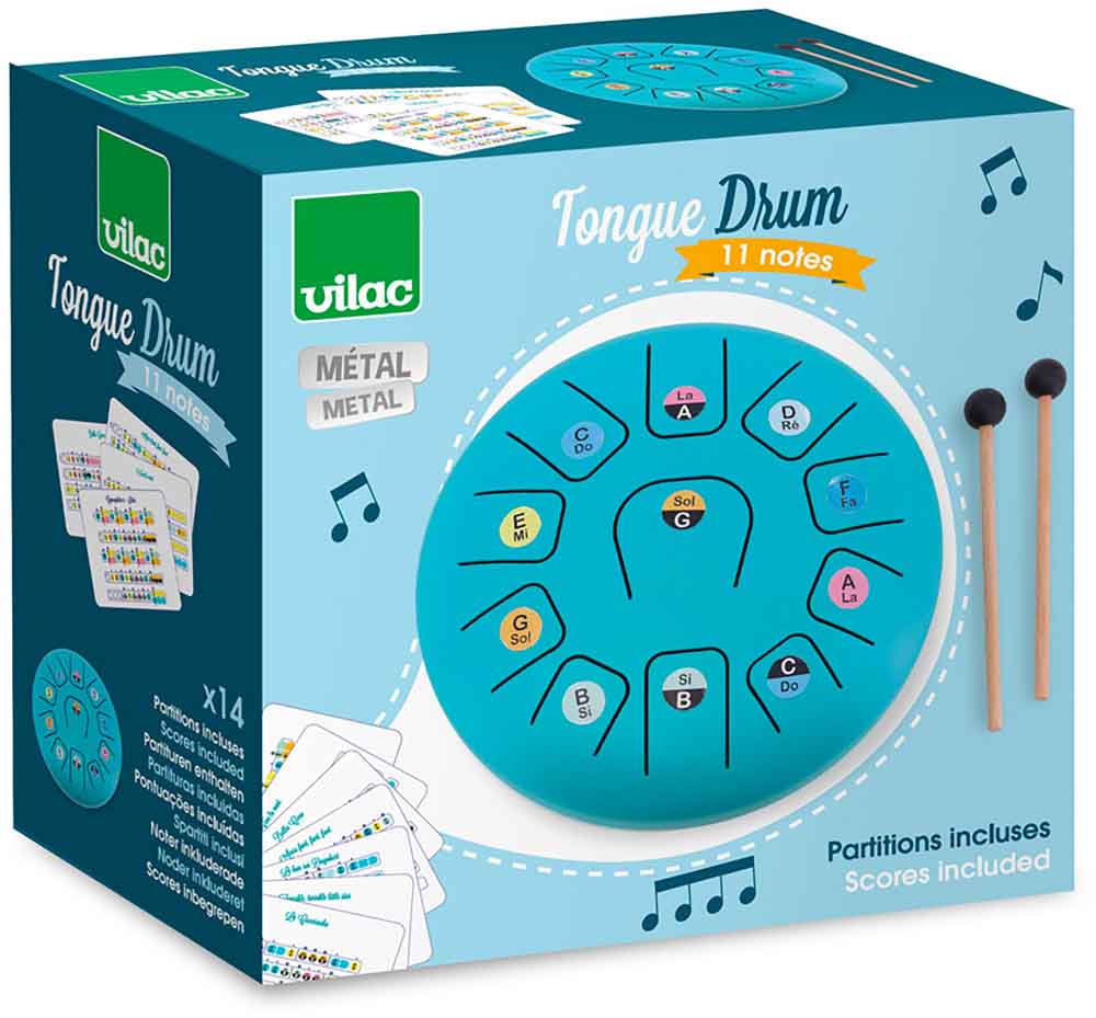 Vilac - Musikinstrument - Tungetromme - 11 toner