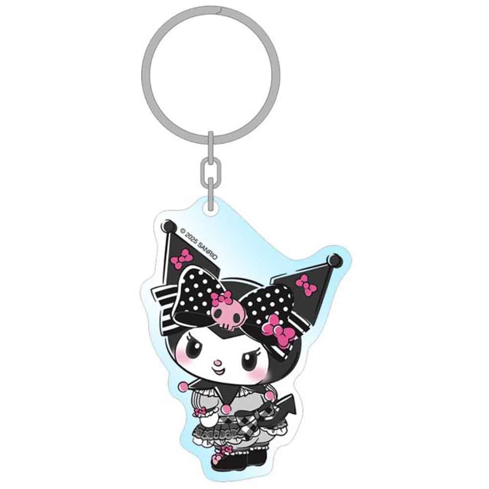 Sanrio - Kuromi - Nøglering - 7cm