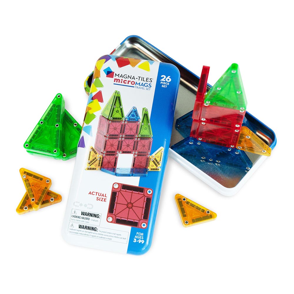 Magna-Tiles - microMAGS rejsesæt 26 dele
