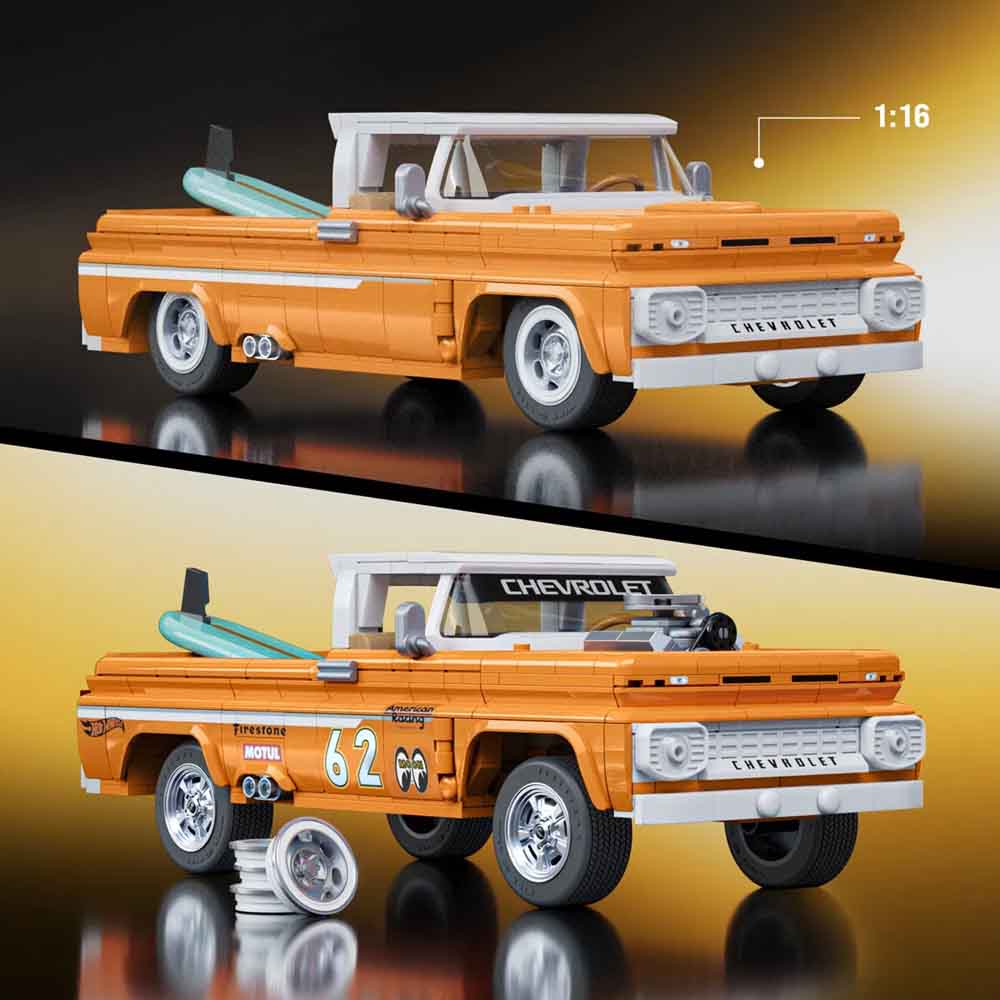 Hot Wheels - Brick Shop Elite Series '62 Chevy Pickup