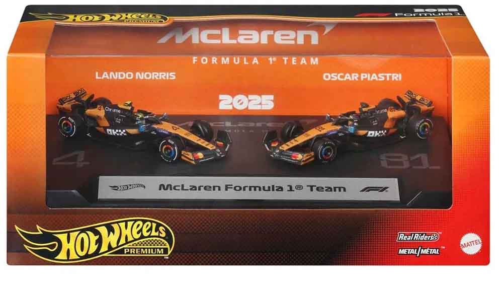 Hot Wheels - F1 Racing Premium 2-Pack 1:64 - McLaren