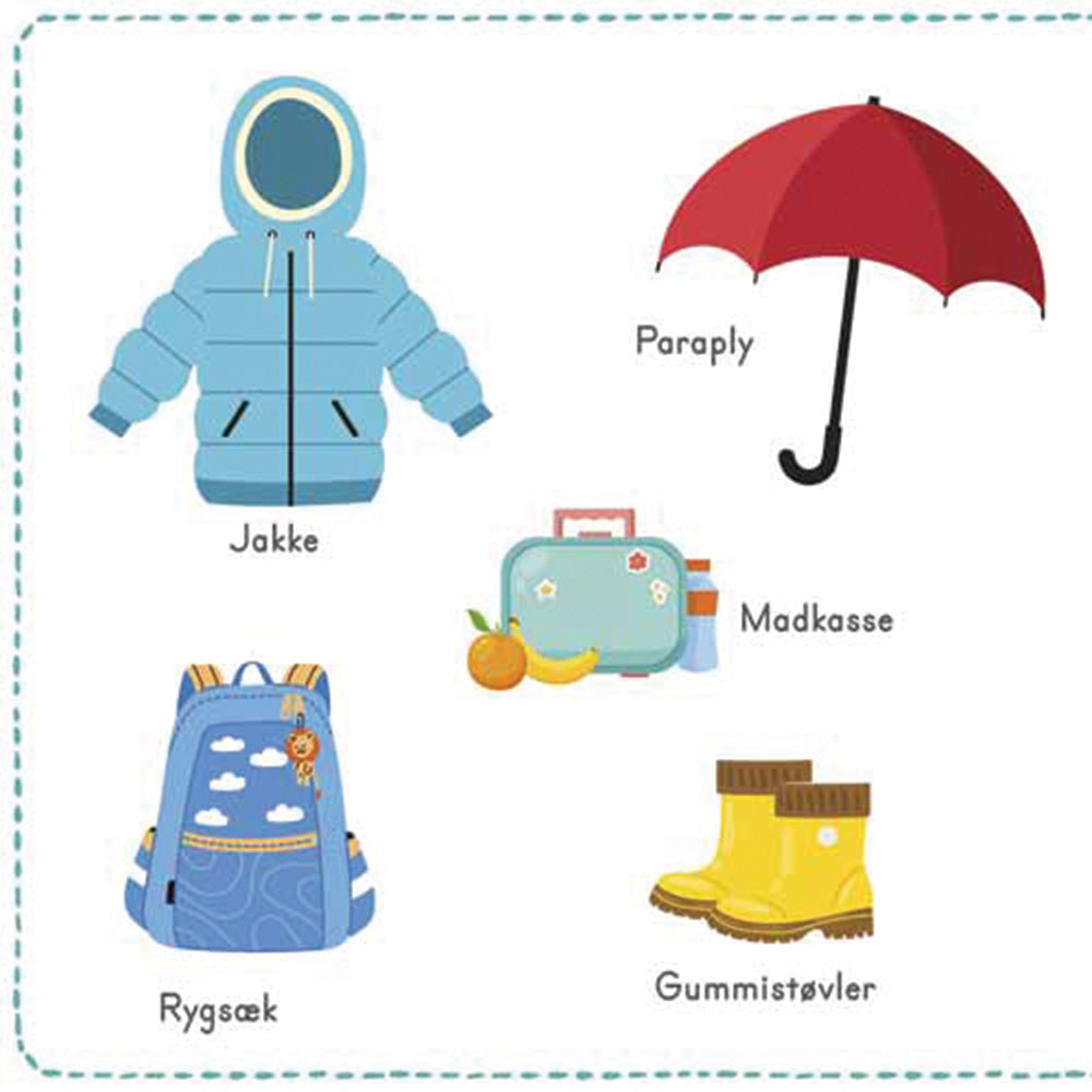 Forlaget Bolden - Min FULD-AF-FARVER billedordbog – Ting & sager