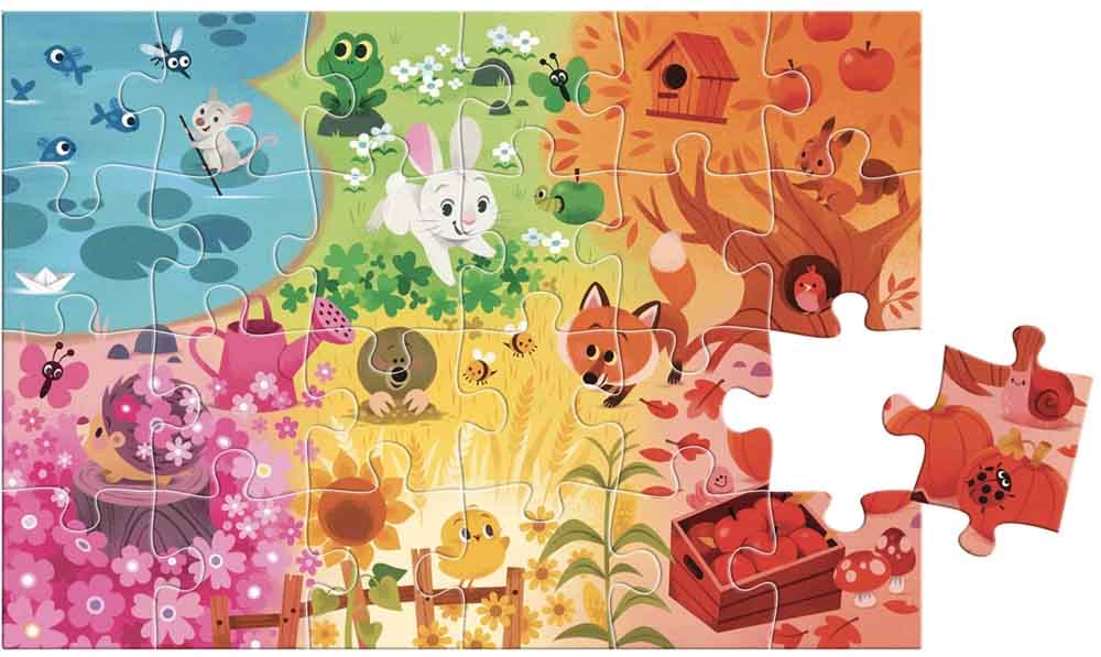 Auzou - Puslespil 24 brk - Søg & find - Farver