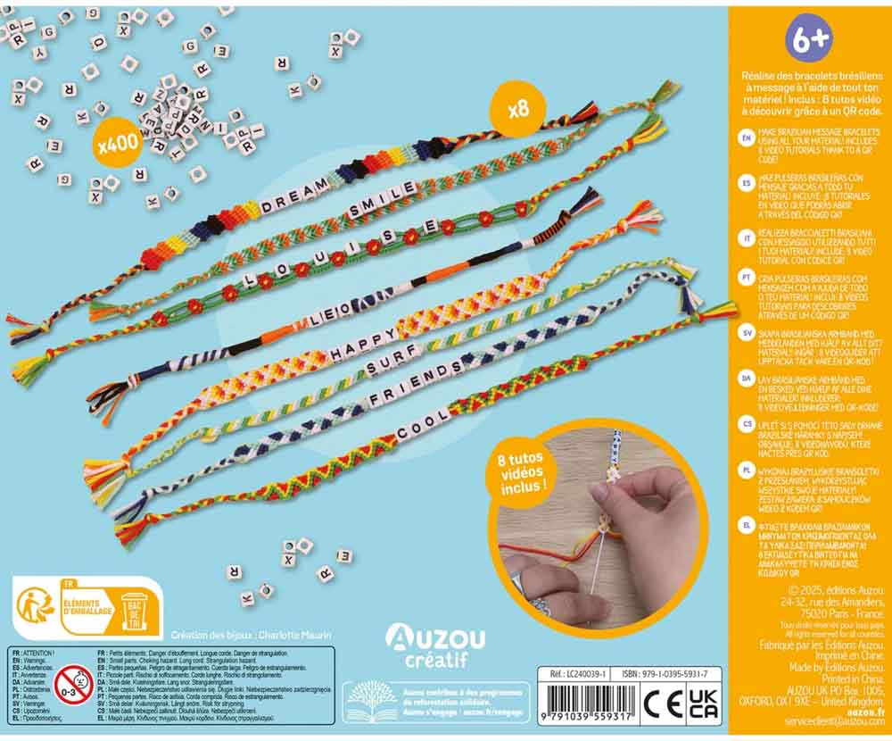 Auzou - Kreasæt - Brasilianske Budskab armbånd
