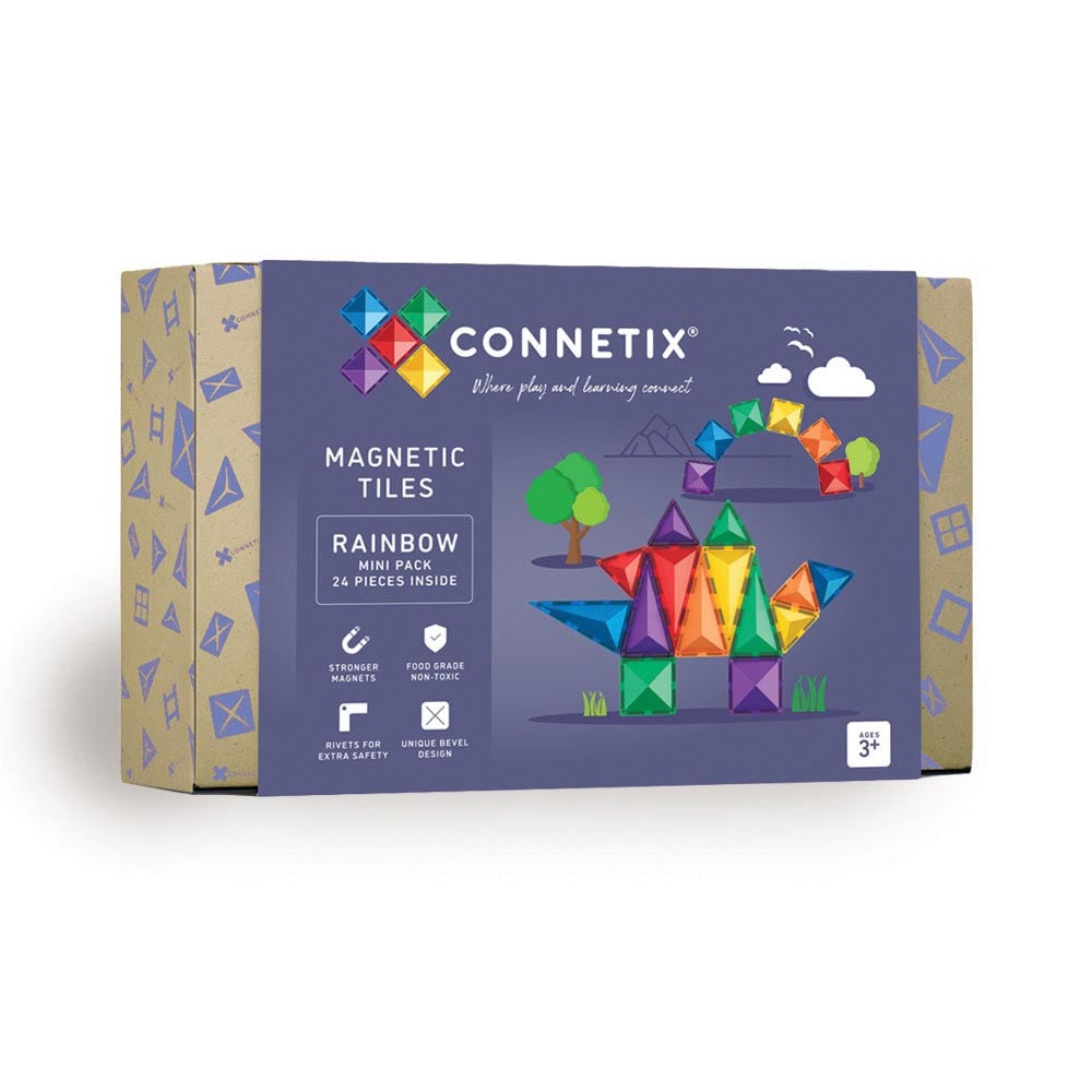 Connetix - Mini Pack - magnetsæt 24 dele - Rainbow