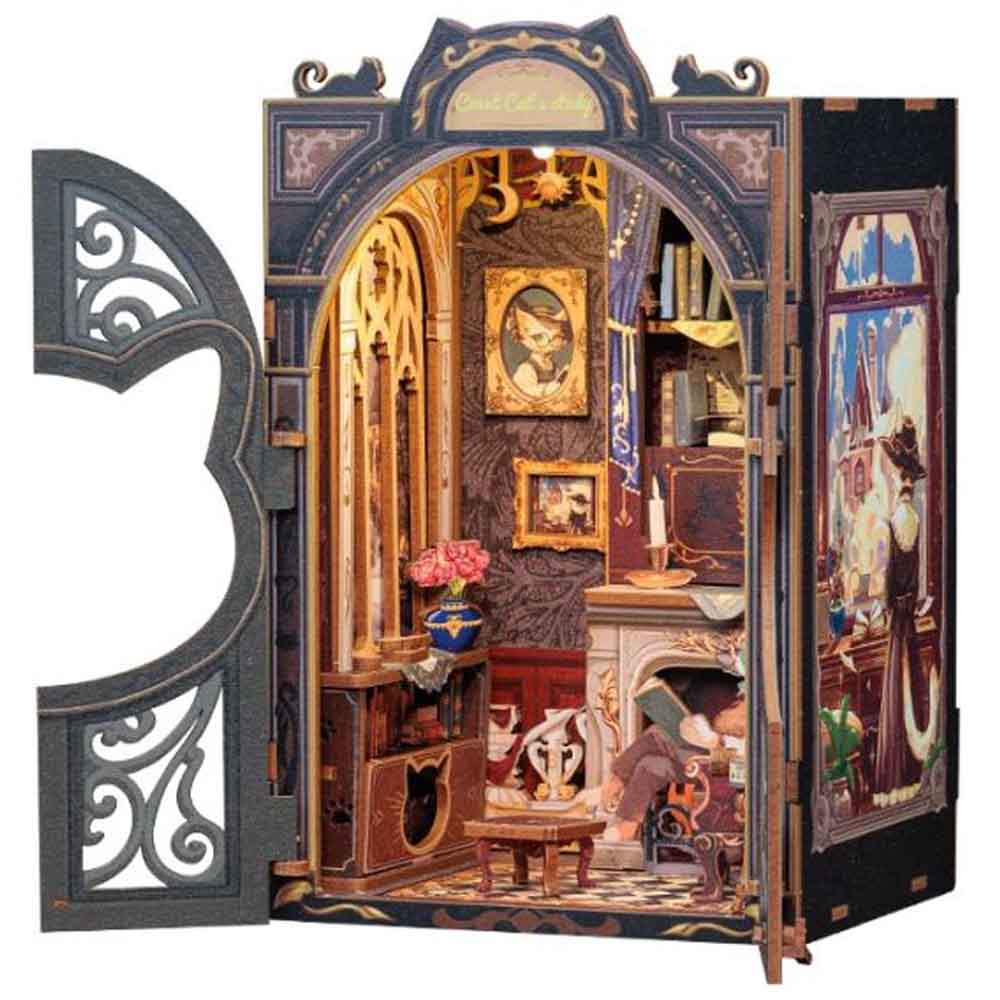 CuteBee - Book Nook - Count Cat's Study