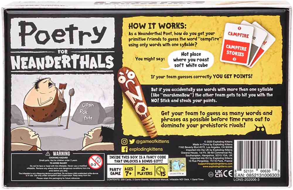 Poetry for Neanderthals – Original Core Edition (EN)
