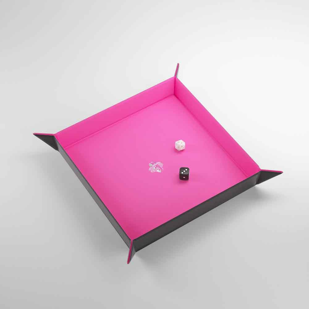 Gamegenic - MAGNETIC DICE TRAY - Black/Pink