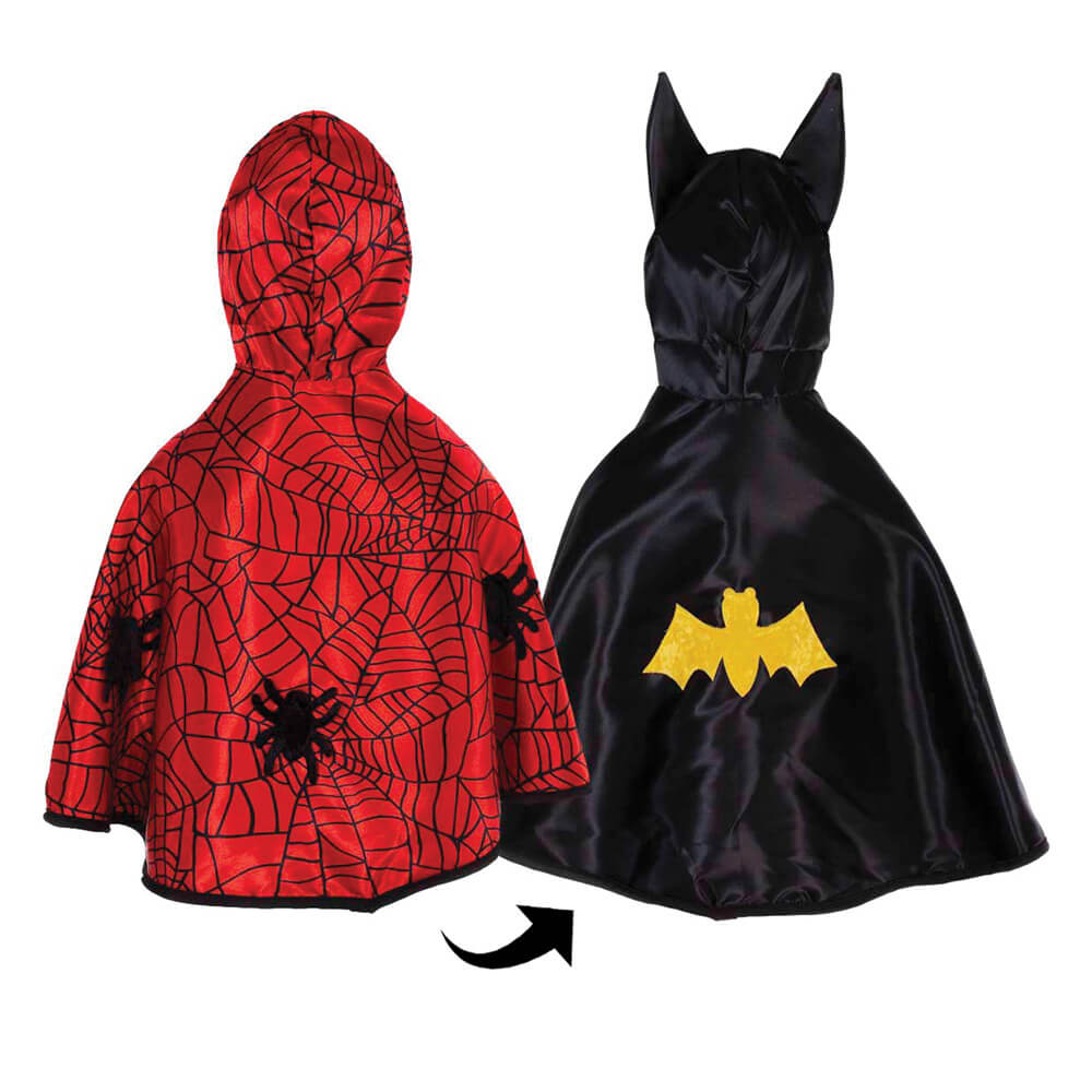 Great Pretenders - Kappe vendbar - Spiderman/Batman - 12-24mdr