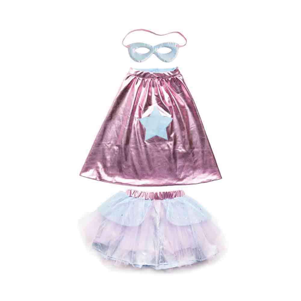 Great Pretenders - Superhelt, Pink - Kostume - 4-6år