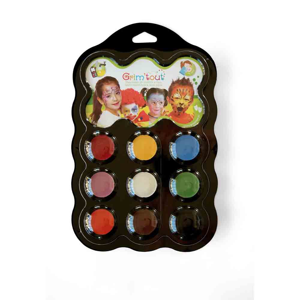 Grim'tout - Teatersminke 9 farver - Karneval