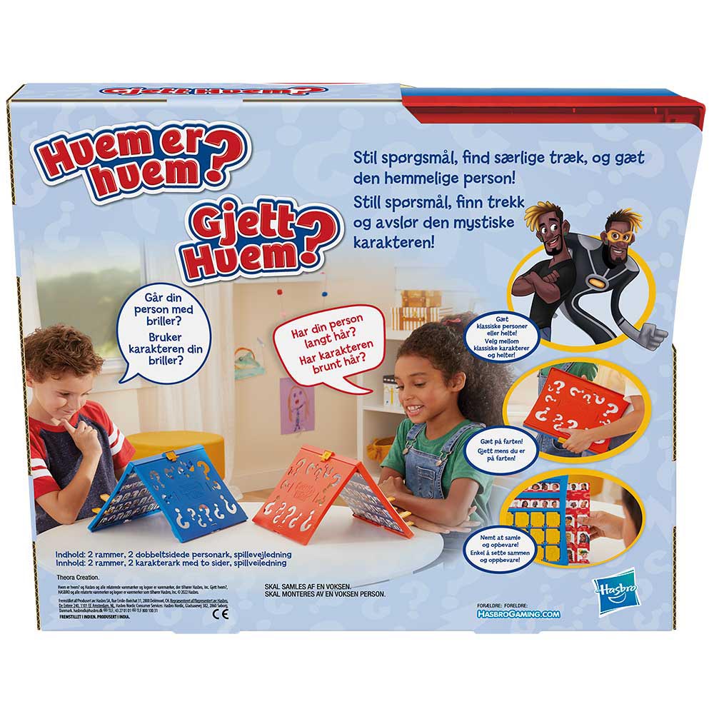 Hasbro - Hvem er Hvem - Brætspil