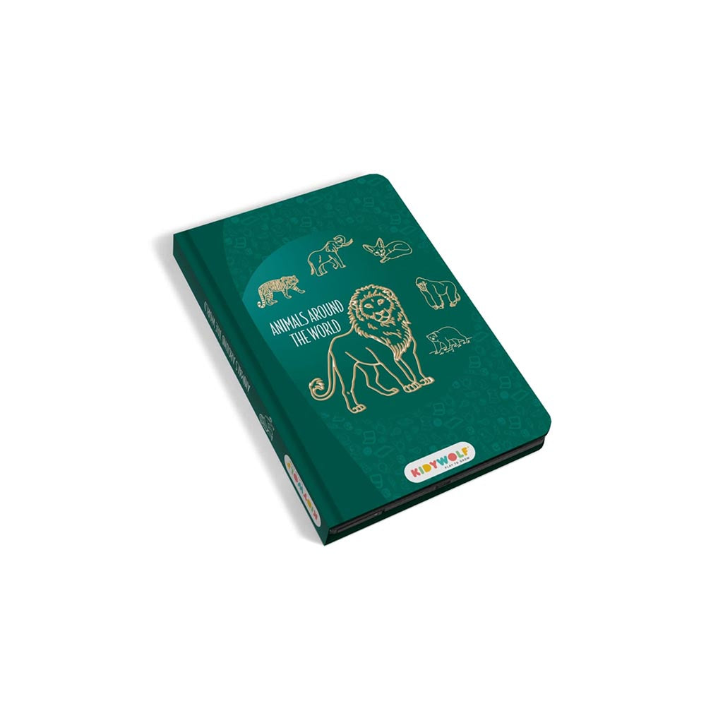 KidyWolf - KIDYDRAW-MINI tegnebræt - Dyr fra hele verden