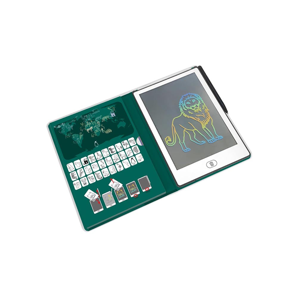 KidyWolf - KIDYDRAW-MINI tegnebræt - Dyr fra hele verden