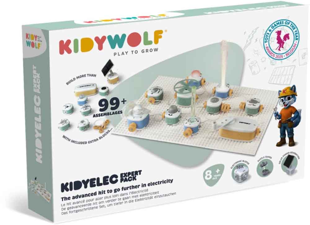 KidyWolf - KIDYELEC-EXPERT – My First Electricity Kit – 18 dele