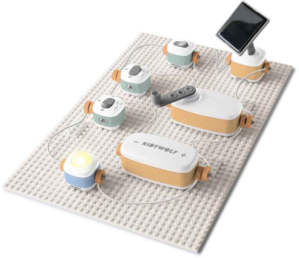 KidyWolf - KIDYELEC-EXPERT – My First Electricity Kit – 18 dele
