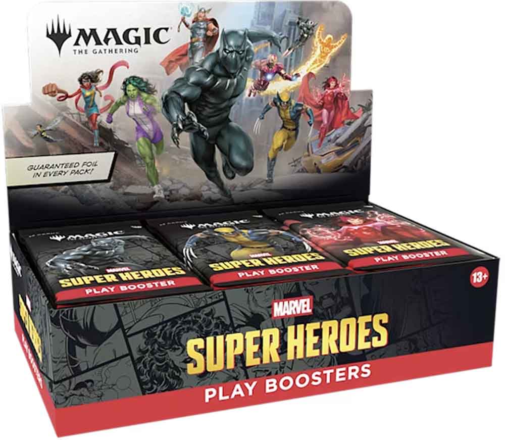 Magic: The Gathering - Marvel Super Heroes – Play Booster Display