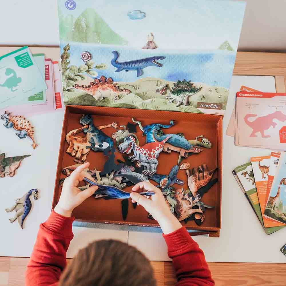 mierEdu - Magnetisk legesæt - Lær om dinosaurer