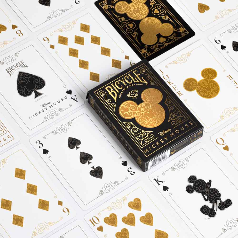 Spillekort - Bicycle - Disney Black and Gold Mickey