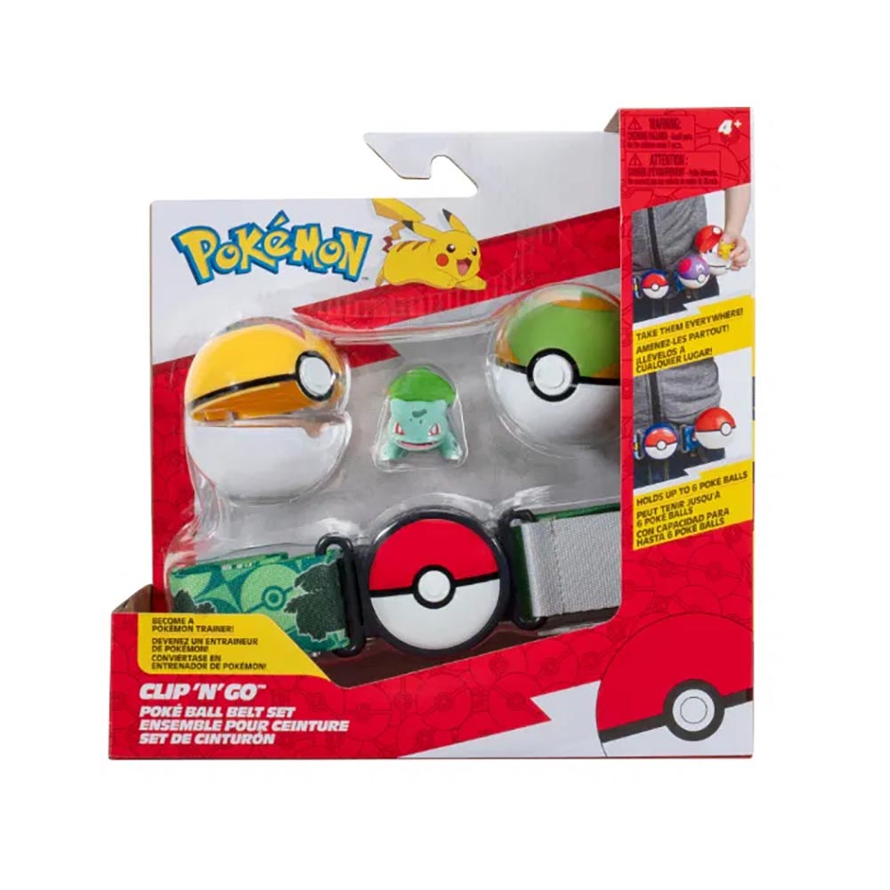 Pokemon - CLIP N GO BELT SET - BULBASAUR