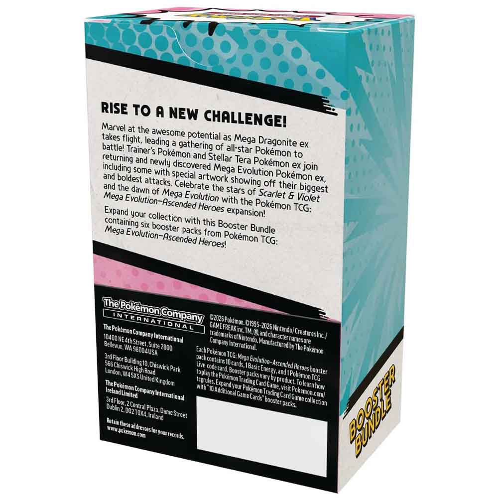 Pokémon – Mega Evolution – Ascended Heroes – Booster Bundle - 10stk