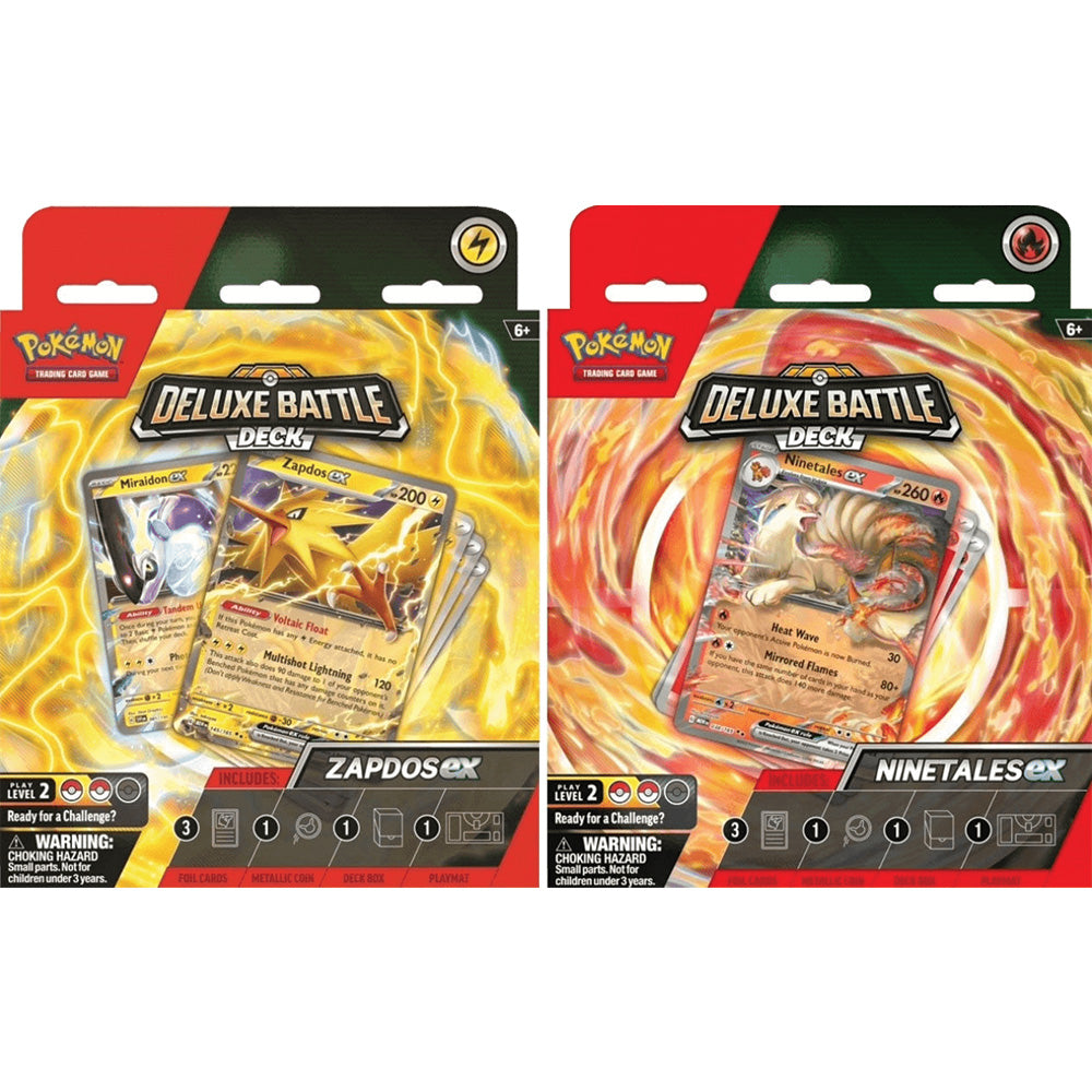 Pokemon - NINETALES EX OR ZAPDOS EX DELUXE BATTLE DECK
