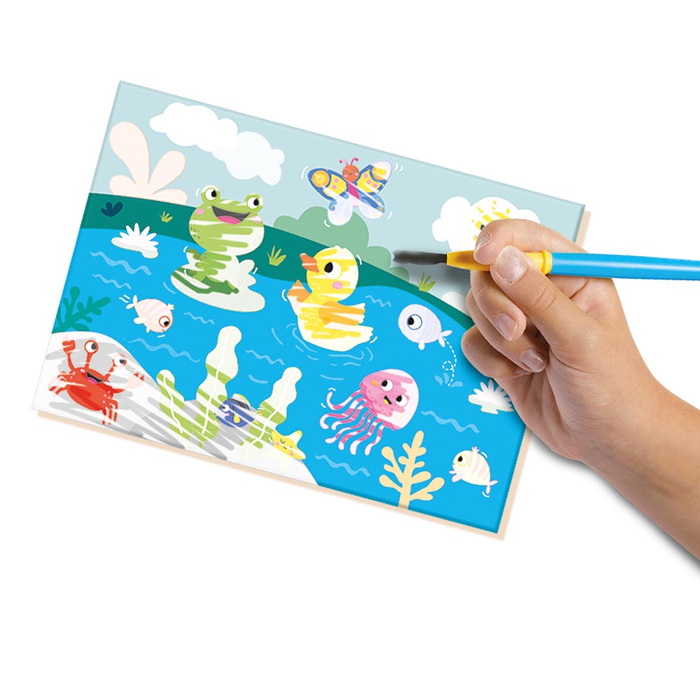 SES Creative - Mit første - Maling med vandfarver - Skjulte dyr